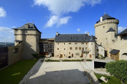 France, Moselle, Manderen, Malbrouck castle