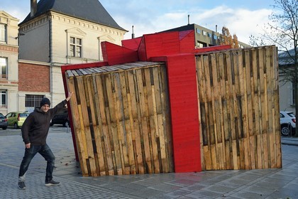France, Meurthe-et-Moselle, Nancy, place du colonel Driant, the Gift from Heaven of the art cabinetmaker and co-founder of L'Atelier 1954 Bastien Ruhland