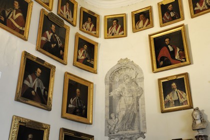 France, Hérault (34), Montpellier, centre historique, faculté de médecine, la salle des actes de l'UFR Médecine (ancienne chapelle des évêques), lieu des soutenances de thèses de médecine depuis 200 ans