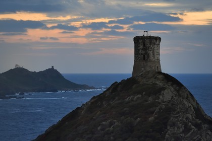 France, Corse du Sud, Golfe d'Ajaccio, Sanguinaires islands, Parata tower