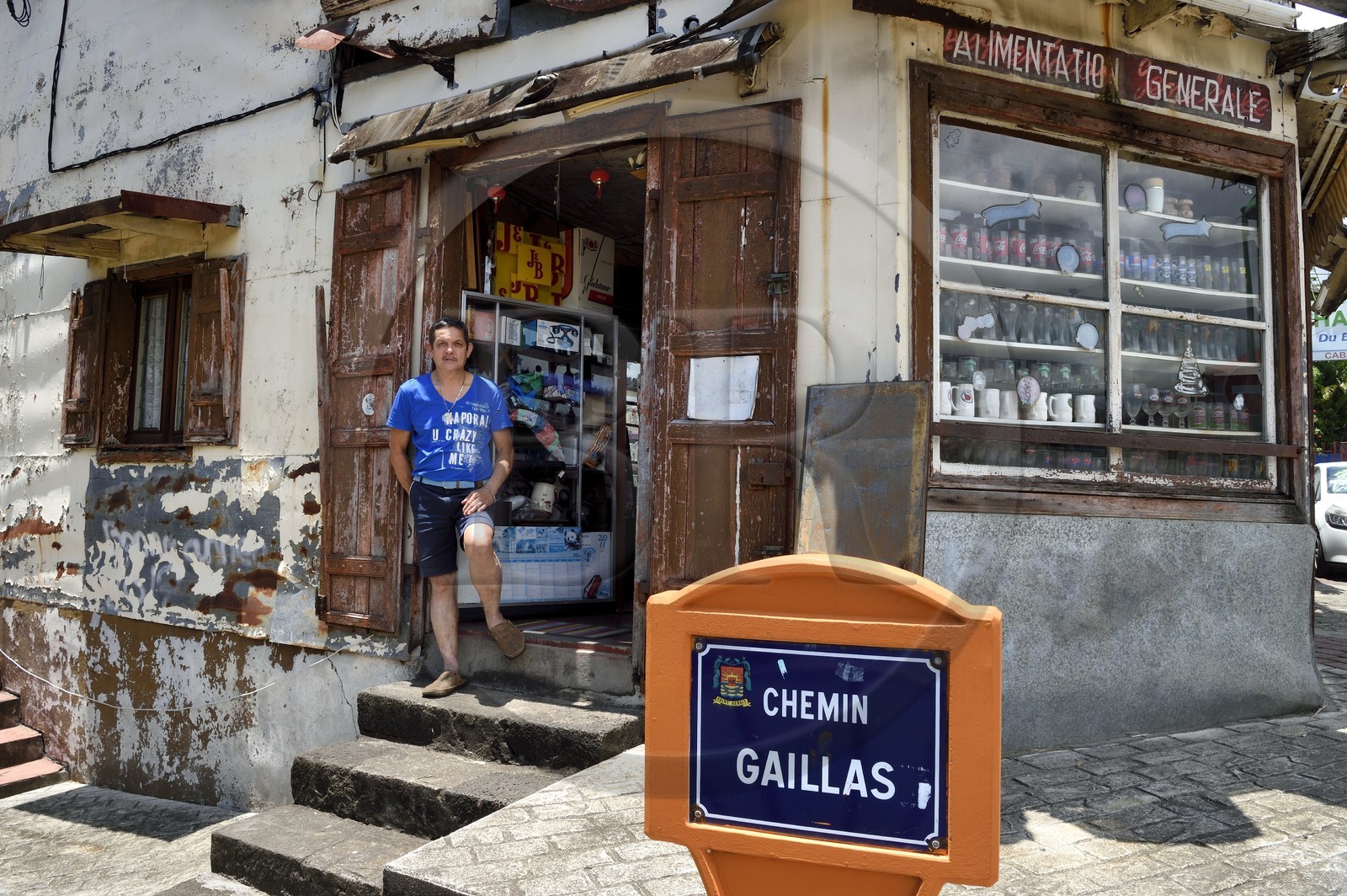 France, Ile de la Reunion, Sainte-Anne, Commerce d'alimentation générale Chez Jean-Marie Kwan-Lan