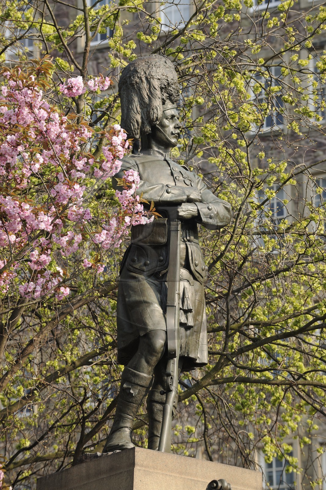 Royaume-Uni, Ecosse, Edimbourg, monument à la mémoire des soldats tombés en Afrique du Sud sur The Mound