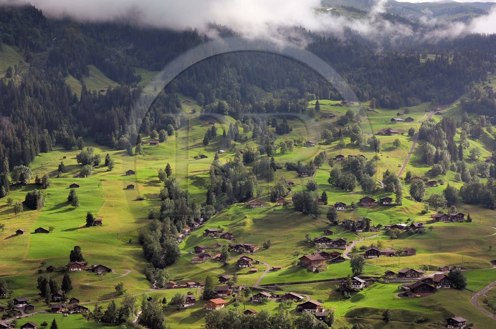 Suisse, Canton de Berne, Oberland Bernois, village de Grindelwald
