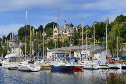 France, Finistere, Morlaix, the port in the city center
