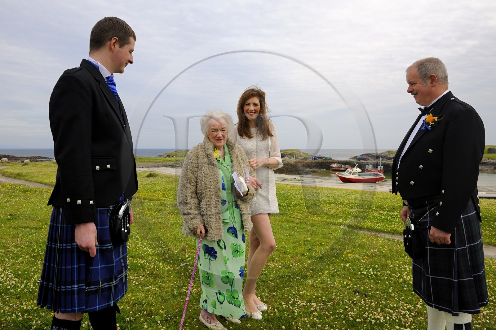 Royaume-Uni, Ecosse, Hébrides intérieures, Ile de Tiree, mariage traditionnel à Scarinish