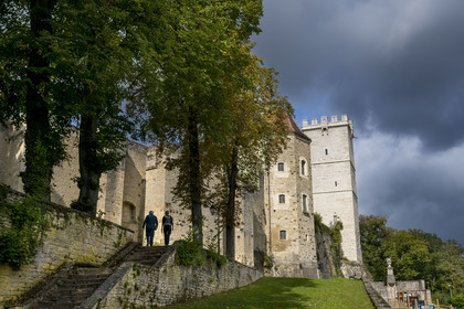 France, Côte-d'Or (21), Montbard, Musée Parc Buffon, chateau de Montbard vestige du chateau fort de la fin du XIIIe siècle transformé au XVIIIe siècle par Buffon en un parc