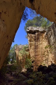 France, Bouches du Rhone, Aix en Provence, quarries of Bibemus that inspired many paintings by Cézanne
