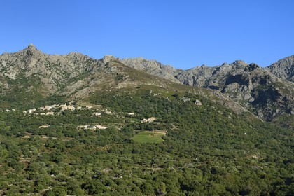 France, Haute Corse, Balagne, perched village of Nessa