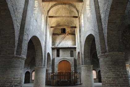France, Saône et Loire (71), abbaye de Tournus, l'église Saint-Philibert, la chapelle Saint-Michel