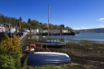 Royaume-Uni, Ecosse, Highland, Hébrides intérieures, Ile de Mull, la ville principale Tobermory et son port