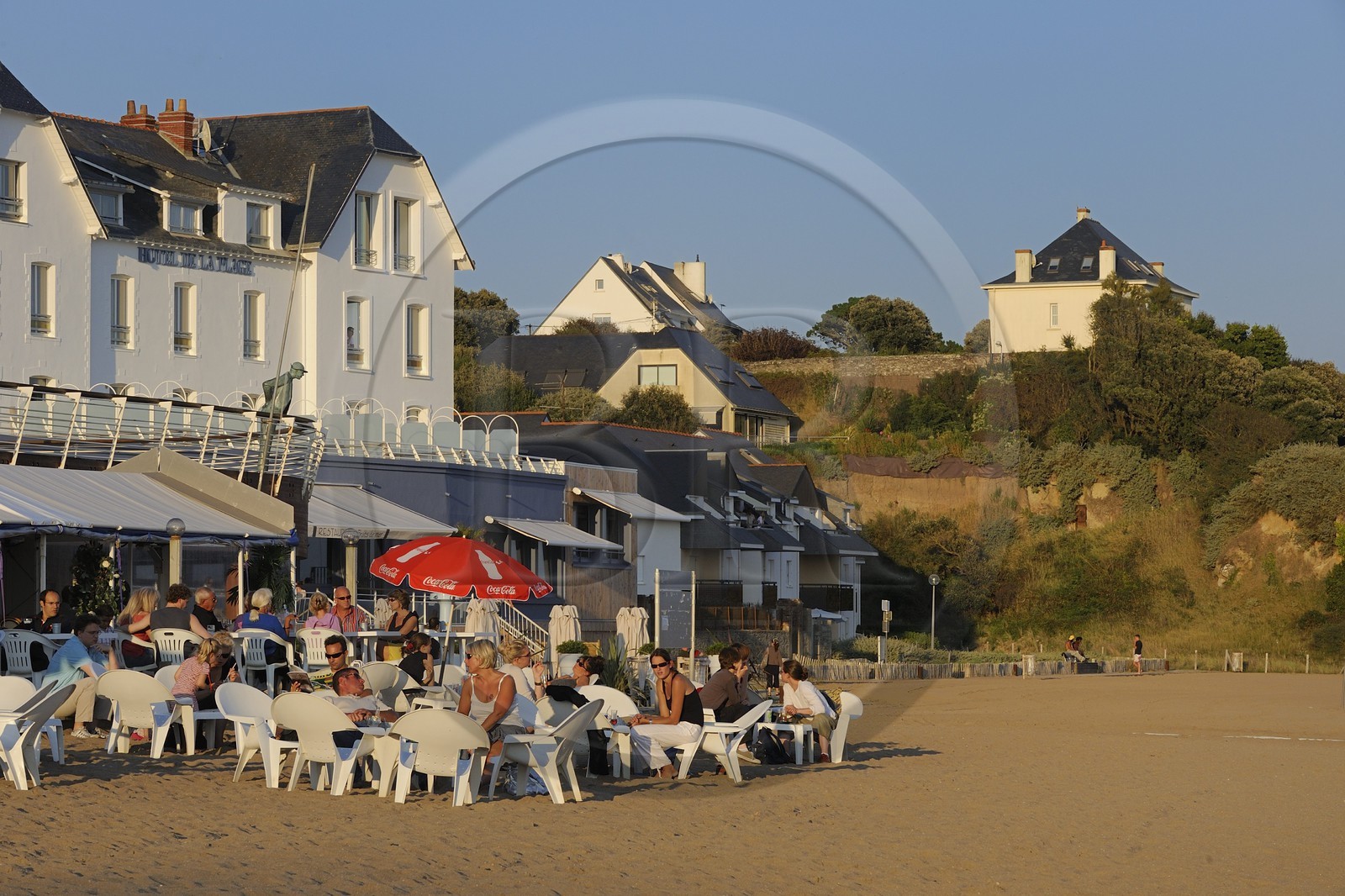 France, Loire-Atlantique (44), Saint-Nazaire, plage de Saint-Marc des vacances de Monsieur Hulot de Jacques Tati