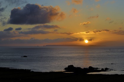 France, Manche (50), Cap de la Hague, le petit port de Goury