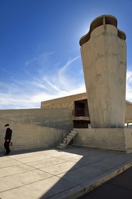 France, Bouches-du-Rhône (13), Marseille, oeuvre architecturale de Le Corbusier, classée Patrimoine Mondial de l'UNESCO, la Cité Radieuse par l'architecte Le Corbusier, le toit-terrasse
