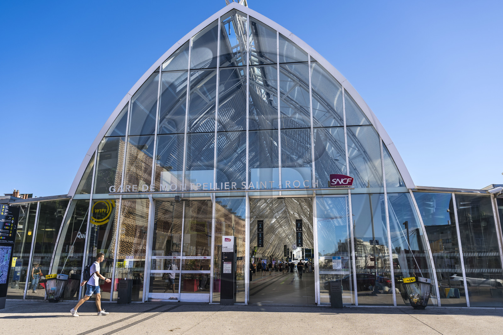France, Hérault (34), Montpellier, la gare de Montpellier Saint-Roch
