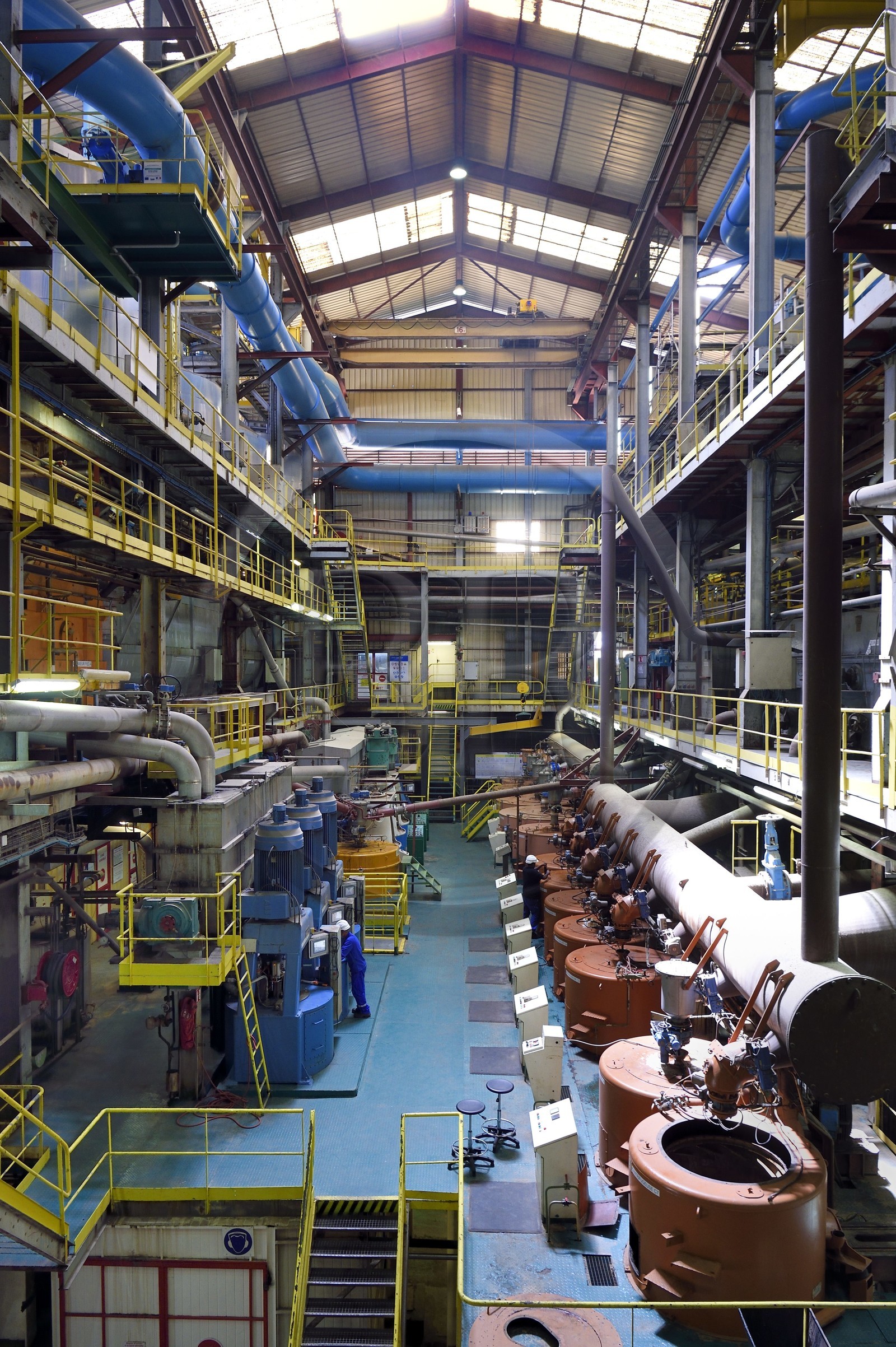 France, Ile de la Reunion, Saint-Louis, l'usine sucrière du Gol, fabrication du sirop à base de la canne à sucre