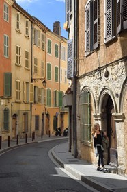 France, Var (83), Draguignan, immeubles rue de l'Observance