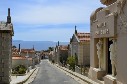 France, Corse-du-Sud (2A), Ajaccio, le cimetière marin