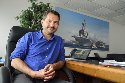 France, Var, Toulon, the naval base (Arsenal), Francois Demoulin, director of Naval Group in Toulon