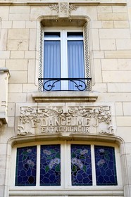 France, Meurthe-et-Moselle, Nancy, Art Nouveau building  at 61 Rue Felix Faure