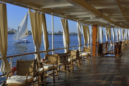 Egypt, Upper Egypt, cruise on Nile River, Luxor, Steam Ship Sudan