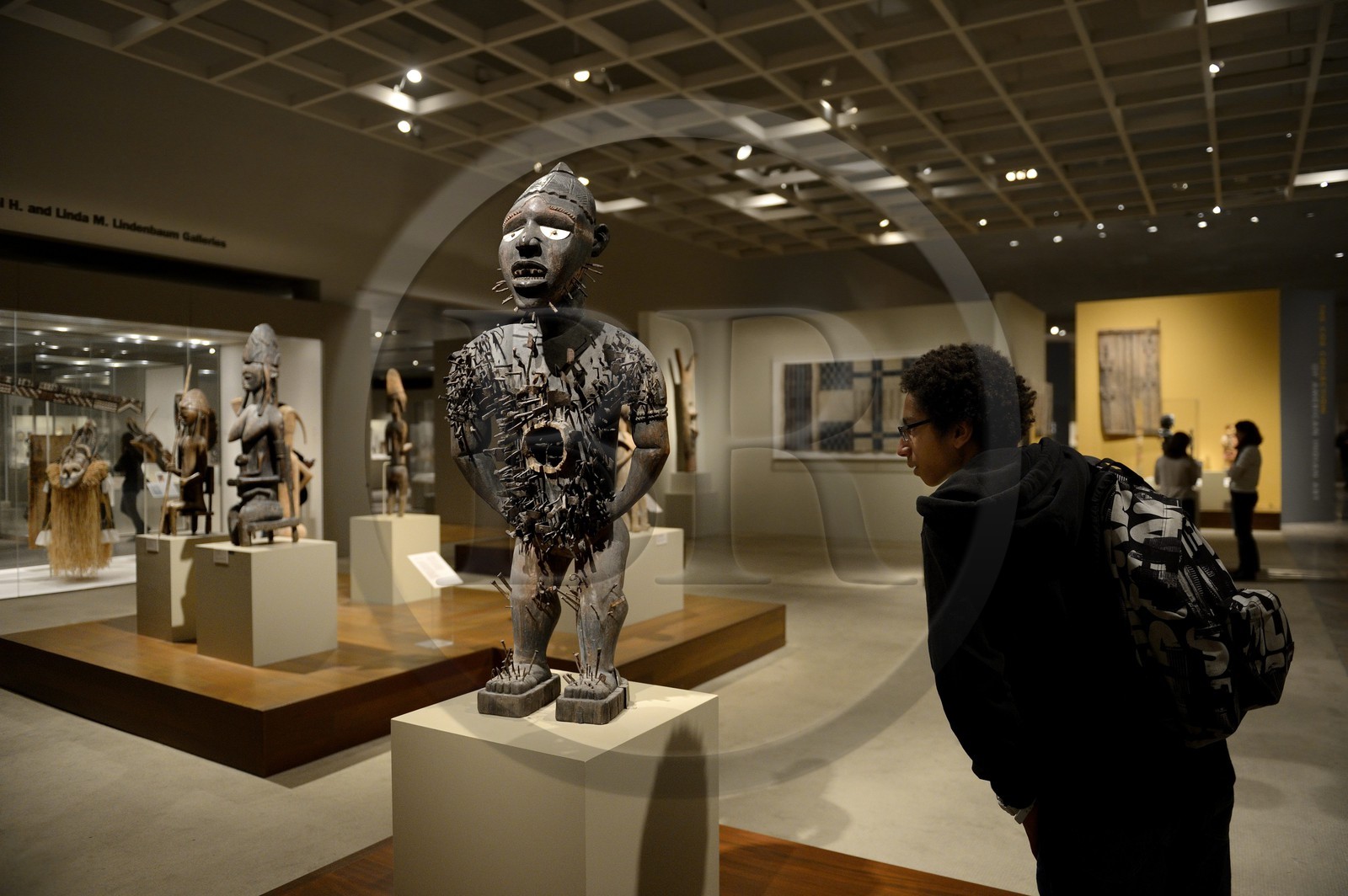 Etats-Unis, New York, Manhattan, East Side, Metropolitan Museum of Art (MET), art africain, figure de pouvoir du Congo
