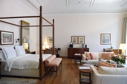 Italy, Lombardy, Milan, Fashion Quadrilateral (Quadrilatero della moda), Four Seasons Hotel Milano, the Renaissance suite