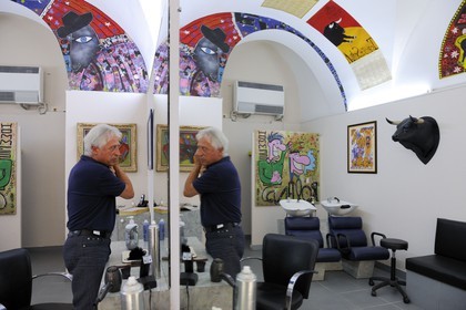 France, Hérault (34), Montpellier, Rolland Martinez coiffeur messieurs