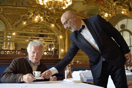 France, Paris (75), gare de Lyon, restaurant Le Train bleu, Gilles Pudlowski