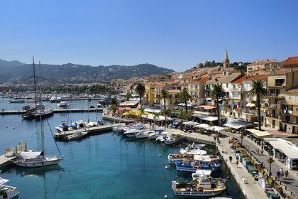 France, Haute Corse, Calvi, the harbour and quai Landry
