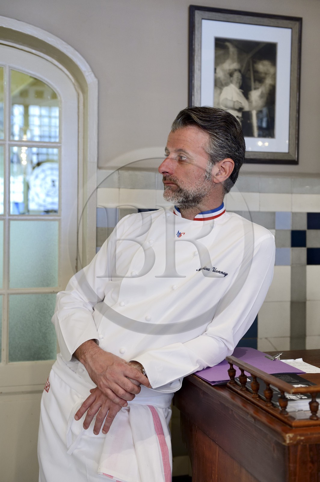 France, Rhône (69), Lyon, restaurant de la Mère Brazier fondé en 1921 par Eugénie Brazier, Mathieu Viannay Chef doublement étoilé au guide Michelin France, Rhône (69), Lyon, restaurant de la Mère Brazier fondé en 1921 par Eugénie Brazier, Mathieu Viannay Chef doublement étoilé au guide Michelin