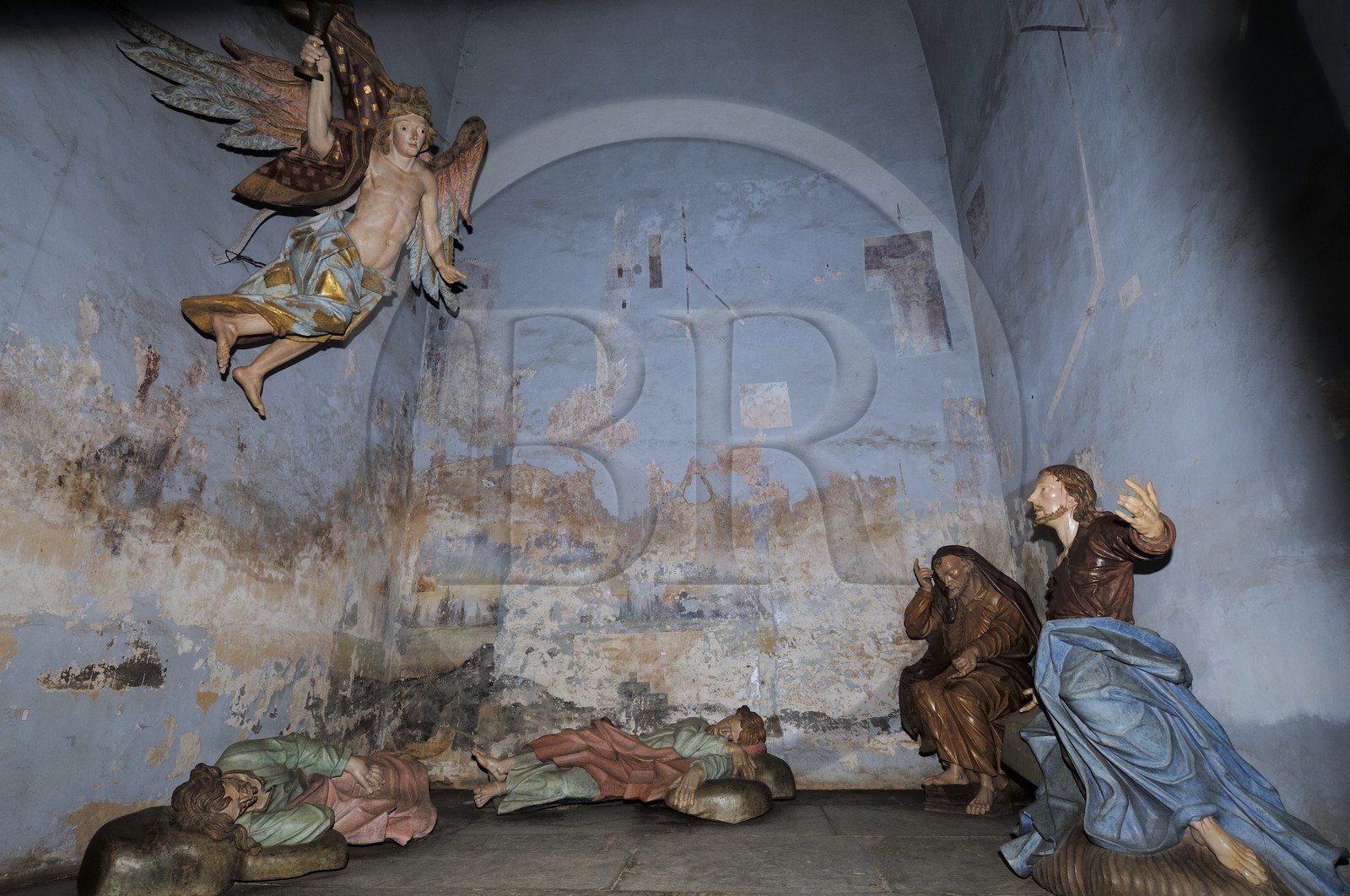 Brésil, Etat du Minas Gerais, ville de Congonhas do Campo, église Santuario Bom Jesus de Matosinhos, scènes de la Passion par le sculpteur Aleijadinho (Route de l'or, Estrada Real)
