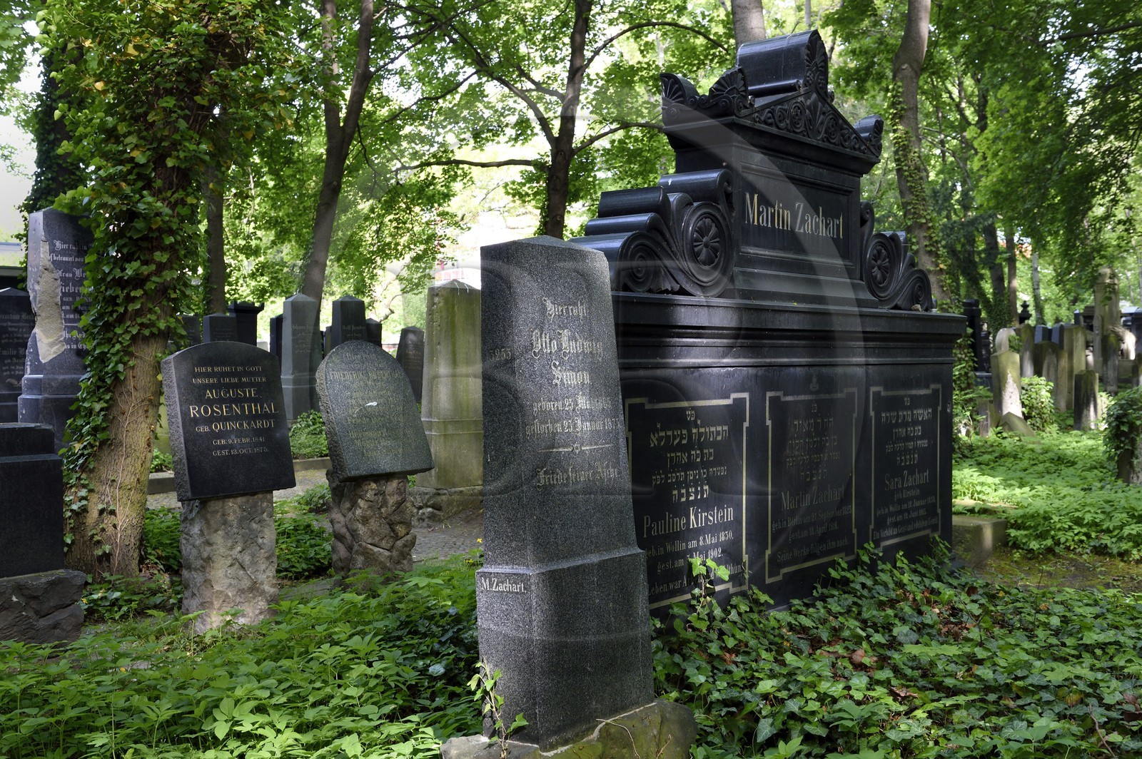 Allemagne, Berlin, quartier de Prenzlauer Berg, le cimetière israélite de Schonhauser Allee Allemagne, Berlin, quartier de Prenzlauer Berg, le cimetière israélite de Schonhauser Allee