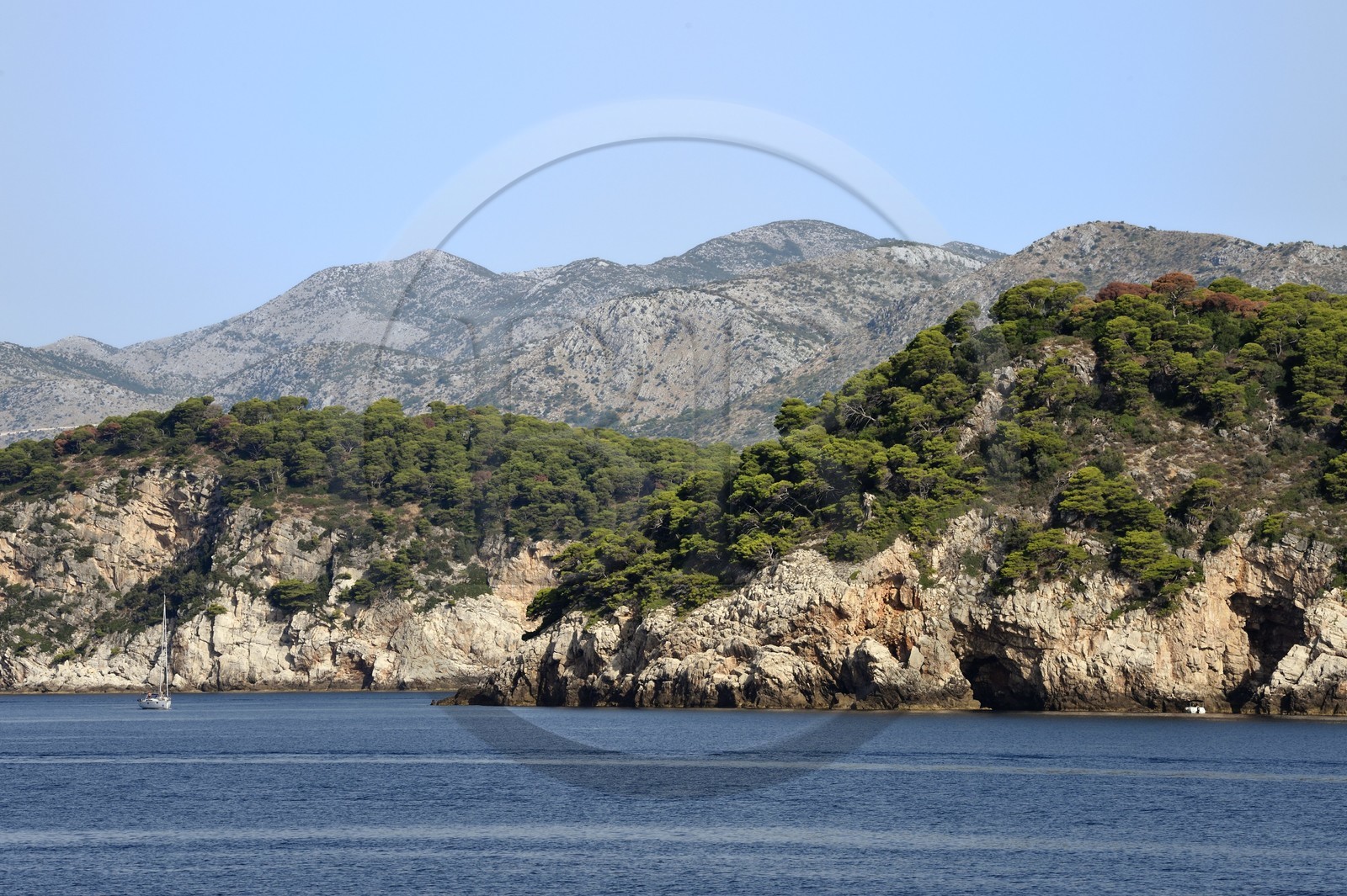 Croatie, Dalmatie, la cote dalmate vers Dubrovnik