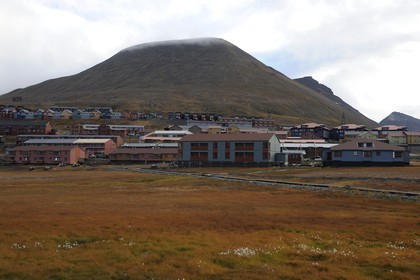 Norvège, Svalbard (Spitzberg), Longyearbyen considérée comme la ville la plus septentrionale de la Terre