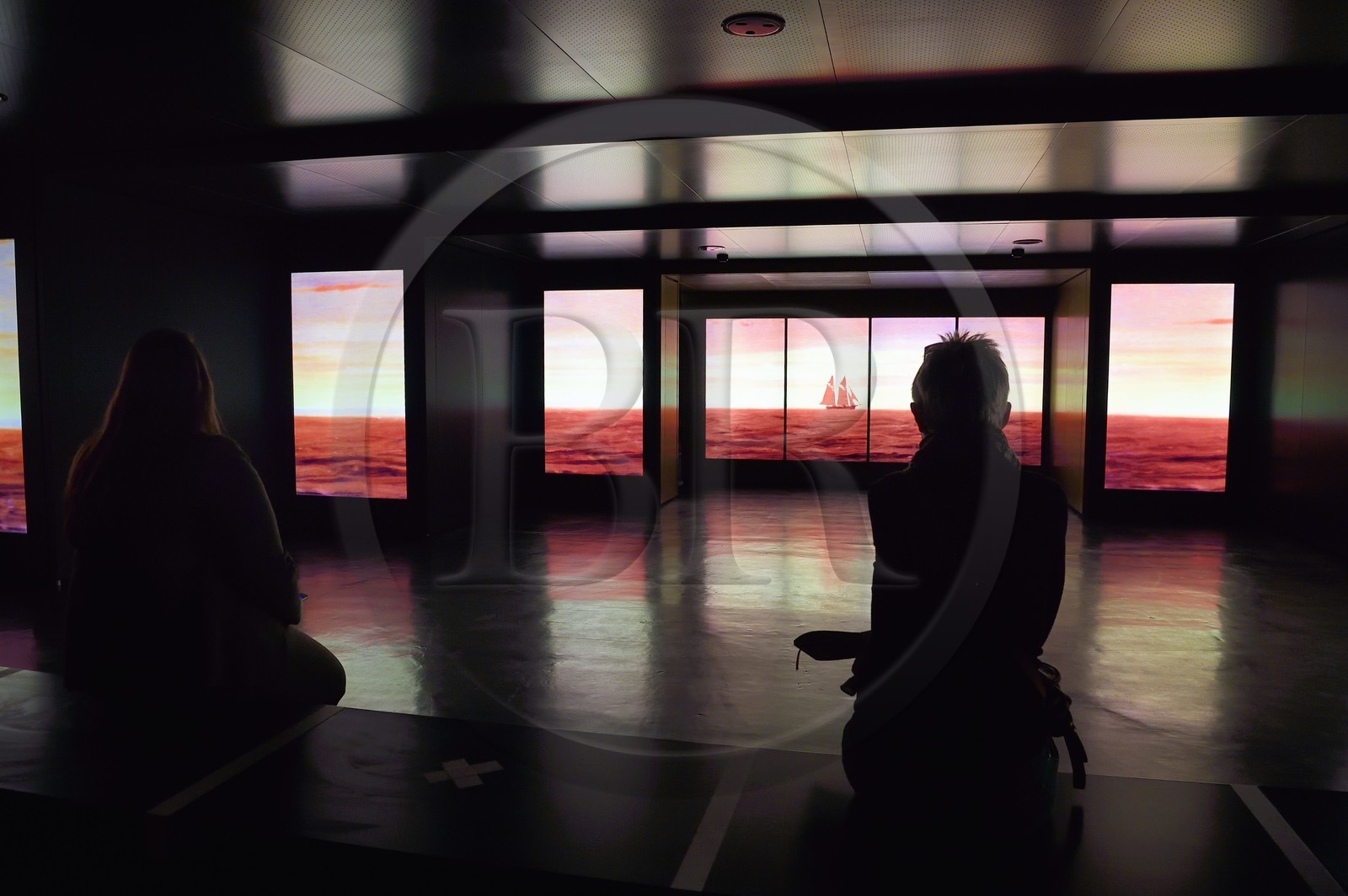 France, Charente (16), Cognac, muséographie dans les chais de vieillissement de la Maison de cognac Hennessy