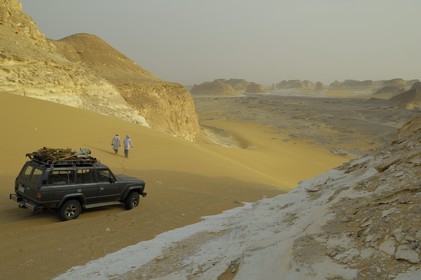 Egypt, Libyan Desert, the White Desert at Agabat between Bahariya and Farafra