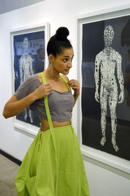 Afrique du Sud, province de Gauteng, Johannesburg, Carla Fonseca est une actrice multiculturelle avec ses racines à la fois le Mozambique et l'Afrique du Sud, elle va lancer sa propre collection de vetements