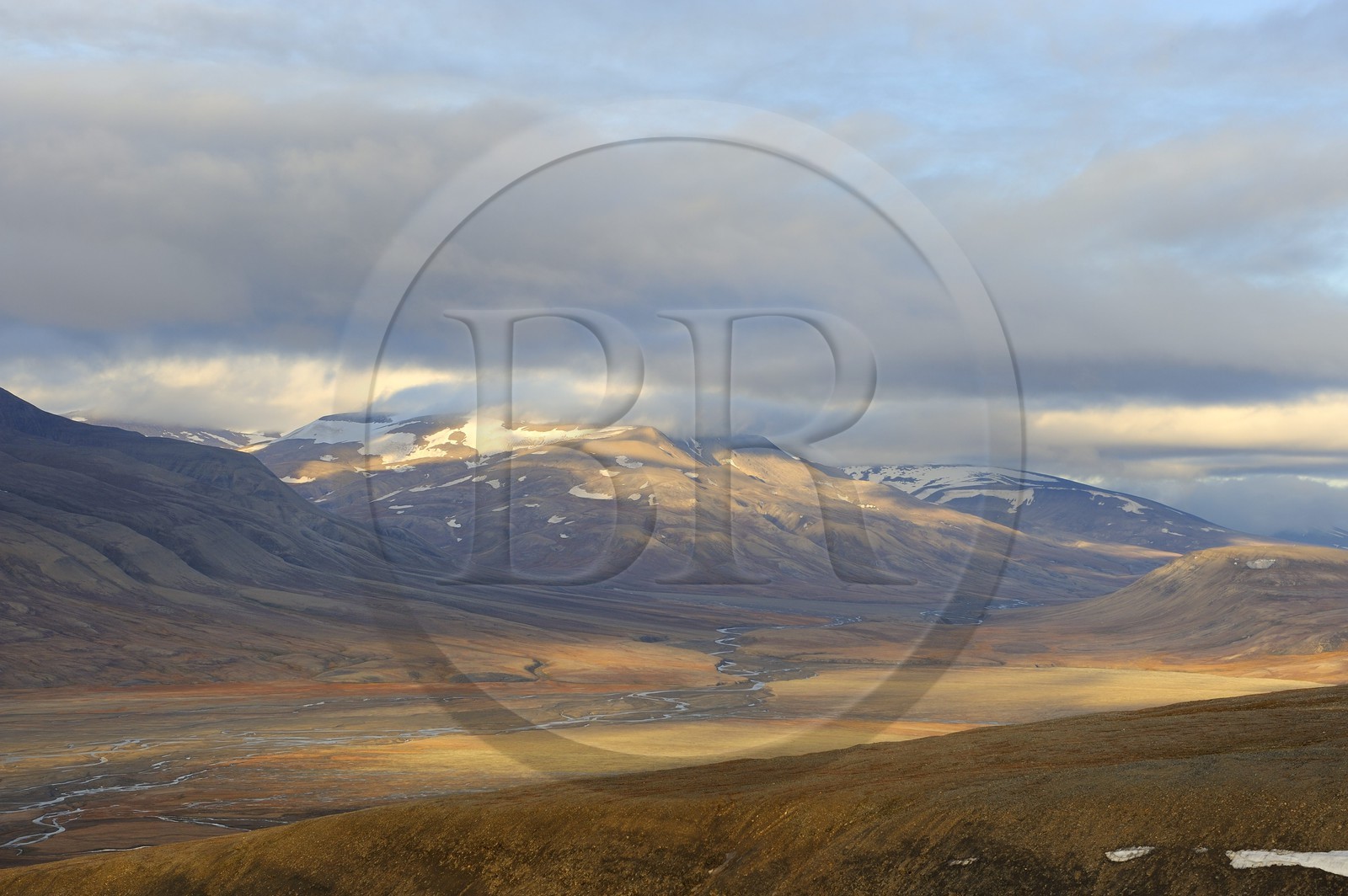 Norvège, Svalbard (Spitzberg), toundra dans la région de Longyearbyen Norvège, Svalbard (Spitzberg), toundra dans la région de Longyearbyen