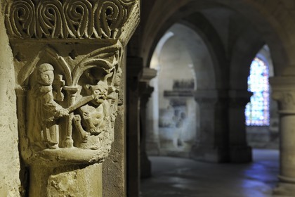 France, Seine Saint Denis, Saint Denis, the Saint Denis Basilica, the crypt