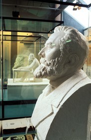 France, Tarn, Castres, Jean Jaures museum, statue of Jean Jaures