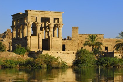 Egypt, Upper Egypt, Nubia, Nile Valley, Aswan, Agilka Island, Philae listed as World Heritage by UNESCO, kiosk of the Roman Emperor Trajan