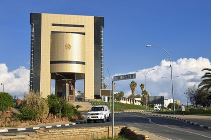 Namibie, région de Khomas, Windhoek, Independence Memorial Museum construit par la Corée du Nord