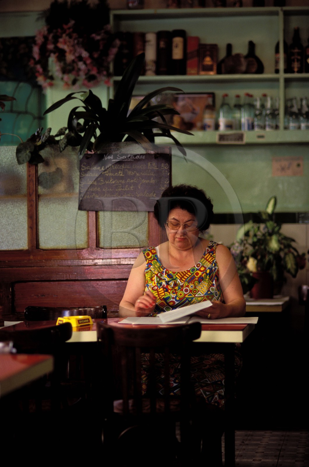 France, Paris (75), le Bar fleuri rue du plateau à Ménilmontant