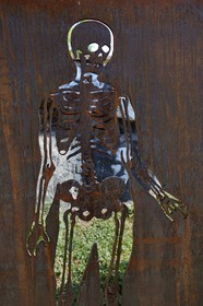 France, Rhone, Saint-Romain-au-Mont-d'Or, the Abode of Chaos (la Demeure du Chaos), the artwork is based around the endless transformation of the artist Thierry Ehrmann's 17th century home into a replica war zone at the image of this world