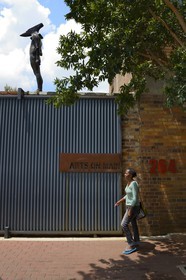 South Africa, Gauteng Province, Johannesburg, Maboneng district, Arts on Main, multi-discipline arts centre in a renovated warehouse that was originally built in 1911, mixing art galleries, bookstores, restaurants and trendy shops