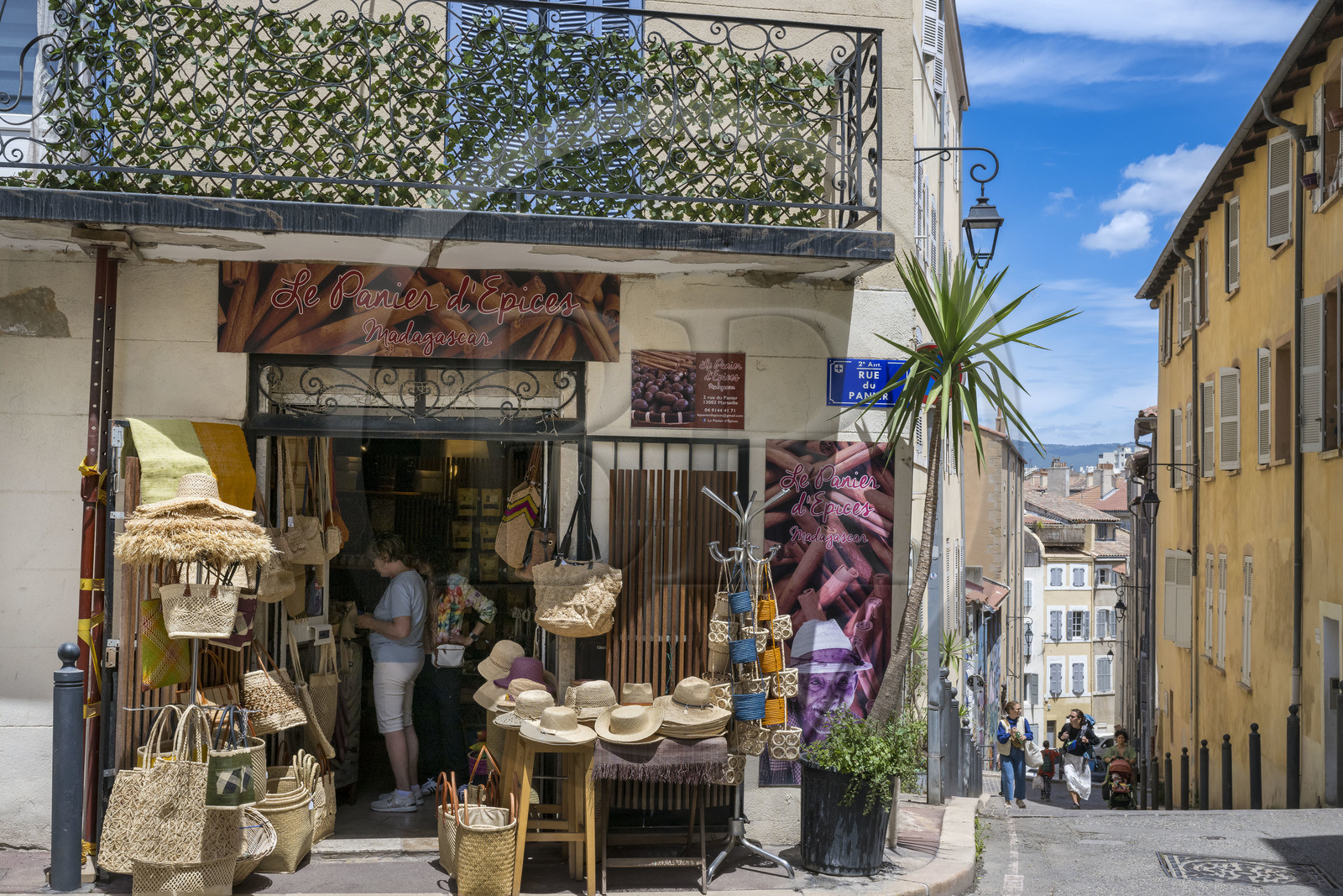 France, Bouches-du-Rhône (13), Marseille, quartier du Panier, commerce rue du Panier