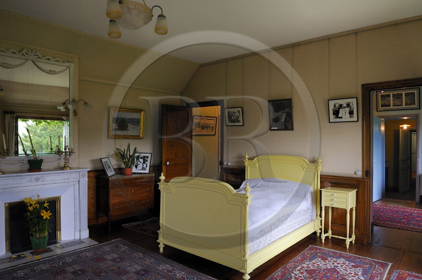 France, Eure, Giverny, Claude Monet 's house, his bedroom