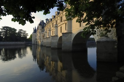 France, Indre et Loire, Chateau de Chenonceau of Renaissance style built between 1513 and 1522 on Cher River banks