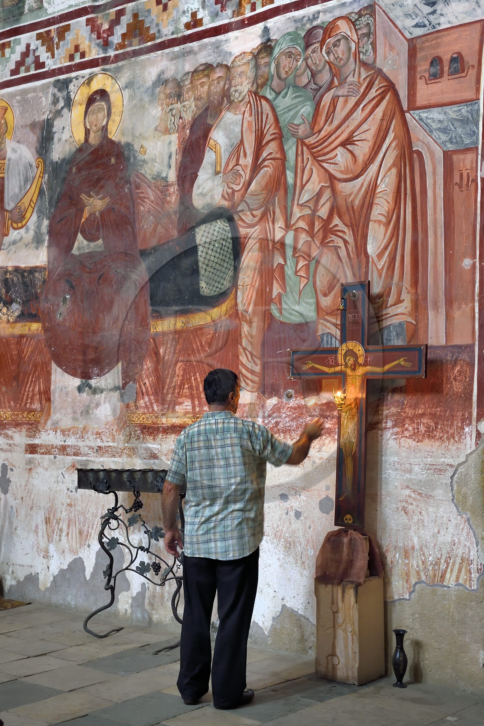 Géorgie, Iméréthie, Kutaissi, monastère de Ghelati, classé Patrimoine Mondial de l'UNESCO