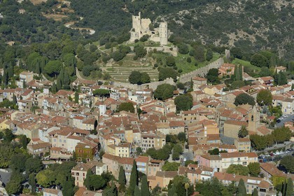 France, Var (83), Grimaud (vue aérienne)